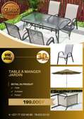 TABLE A MANGER EN FER ET PLASTIQUE 4 PLACES SOLIDE