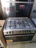 Cuisinière 5 feux inox 90/60