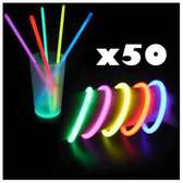Boite de 50 Bracelets lumineux
