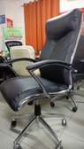 Fauteuil bureau cuir  noir ergonomique