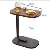 Table d'appoint bois 40x28cm métal noir stable