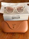 Ray-Ban Skyler Femme Blanc Cassé Verres Roses