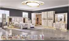 CHAMBRE A COUCHER ARMOIRE 8BATTANTS 8PIECES BEIGE