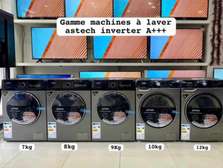 Astech machine à laver inverter 7-12kg gris A+++