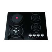 PLAQUE HAIER ENCASTRABLE 4FEUX MIXTE 3F A GAZ 1F ELECTRIQUE
