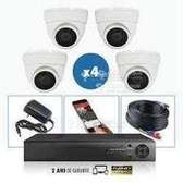 4 Caméras 2mp + Dvr + disk dur
