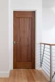 Porte bois massif noyer naturel design moderne 80x200