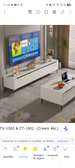 Ensemble meuble TV-1002 & table basse CT-1002 crème