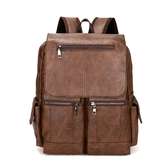 Sac à dos en cuir PU style Anglais marron