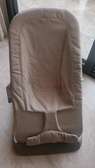 Transat bébé beige confortable dossier rembourré