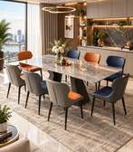 TABLE A MANGER EXTENSIBLE 8PLACES 160X200 GRIS