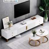 Ensemble 3 pièces table TV table basse 2 pièces