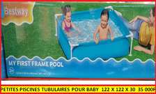 Bestway My First Frame Pool 122x122x30 cm Bleu