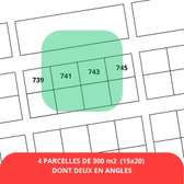 4 parcelles de 300m2 à Sindia