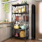 Étagère de rangement cuisine en fer 5 niveaux pliables