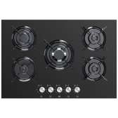 PLAQUE 5FEUX ENCASTRABLE KUMTEL 90X60 A GAZ NOIR C750BTF