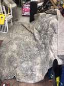 Tapis couleur gris 1m20