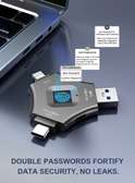 CLÉ USB 3 en 1  128  bb avec protection empreintes digitales