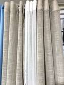 Rideaux voilage en lin set de 3 pièces