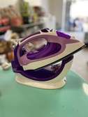 Fer à repasser vapeur sans fil violet avec base charge