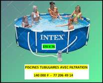 Intex piscines tubulaires 370x76 cm avec filtration