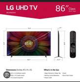 LG UHD Al thind 86 pouse