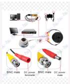 Cable d'alimentation caméra de surveillance CCTV BNC