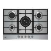 PLAQUE 5FEUX ENCASTRABLE BEKO 90X60 A GAZ GRIS HIAW75225SL