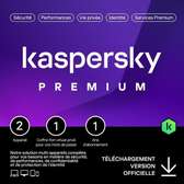 Kaspersky Premium securite totale –2 appareils, un de 1 an