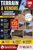 À vendre : terrain au Mariste, croisement cambrn
