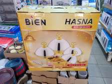 Plats de service Hasna x4 en inox avec couvercles