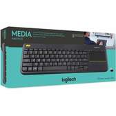 Logitech Clavier sans fil, Contrôle Média et Pavé Tactile