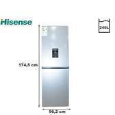 Hisense réfrigérateur combiné 240L inox accès bas
