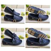 MOCASSIN SEBAGO BLEU DAIM