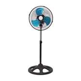 Ventilateur sur pied bleu noir electrique