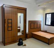 Ensemble lit deux places et armoire