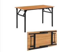 Table pliante bois métal