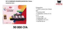 KIT 8 CAMERAS COLORVU/AUDIO 4K  Vision nocturne Lens