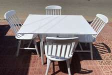 Ensemble table blanche+ 4 chaises