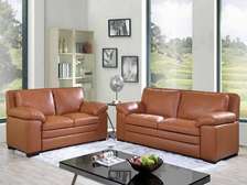 SALON CUIR 6 PLACES S-131 COULEUR A101 CHOCOLAT