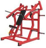 Machine pectoraux acier rouge siège inclinable
