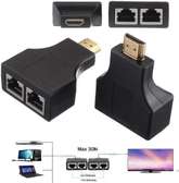 Extension HDMI 1080p vers double port RJ45