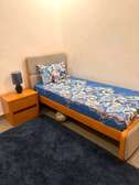 ENSEMBLE LIT SIMPLE 90 x 190 CM + MATELAS + CHEVET