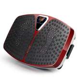 Plateforme vibrante rouge et noir multi-niveaux fitness
