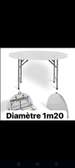 Table dressée ronde 1m20