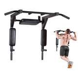 Barre de traction multifonction acier noir murale