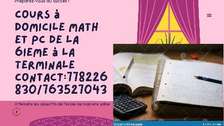 Cours à domicile MATHÉMATIQUES et PC