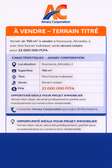 Terrain Titre Foncier á vendre