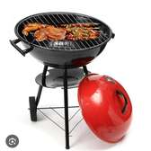 Barbecue à charbon de bois avec roue couvercle