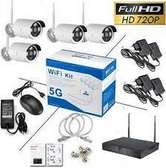 KIT 4 CAMERA SANS FIL 5G MULTI STAR/ FOSVISION + DISQUE DUR 500GB